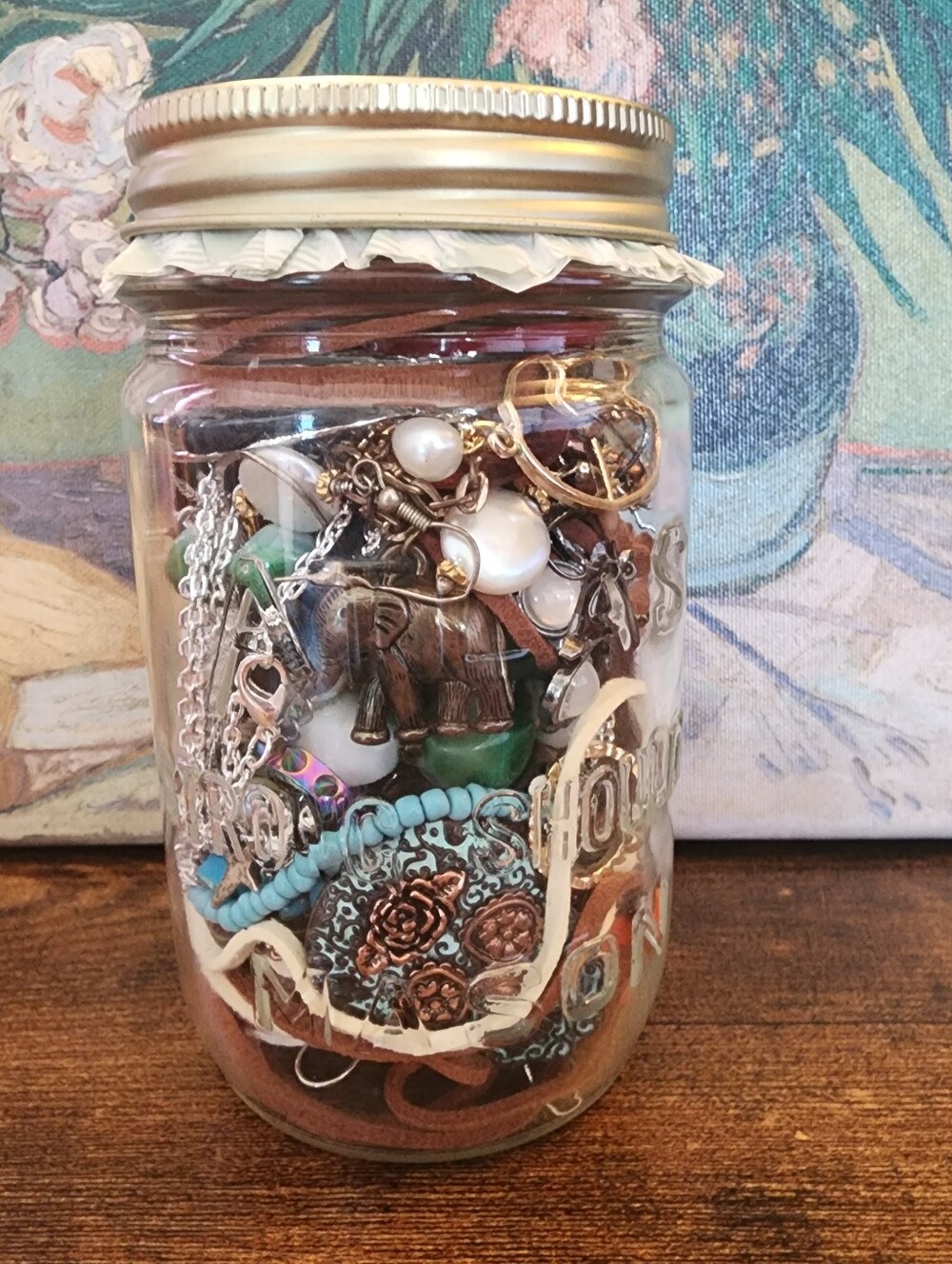 Large Mystery Jewelry Jar - BOHO Themed